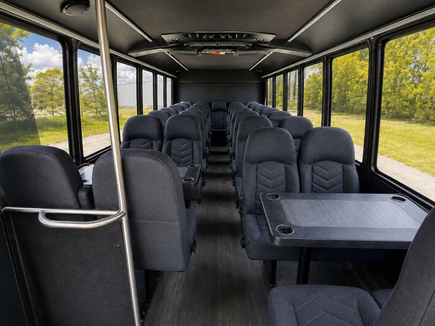 15 passenger minibus interior