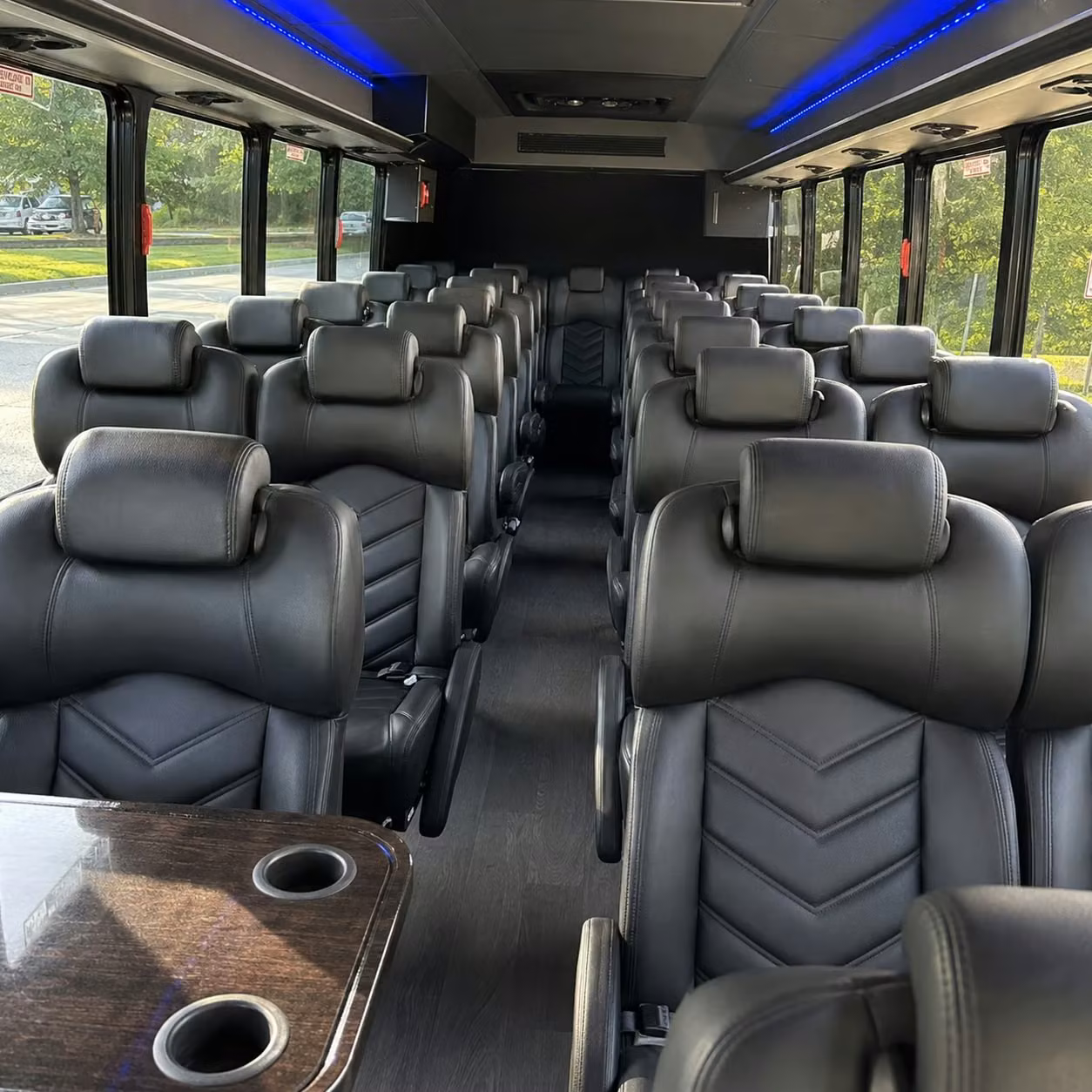 28 passenger minibus inside