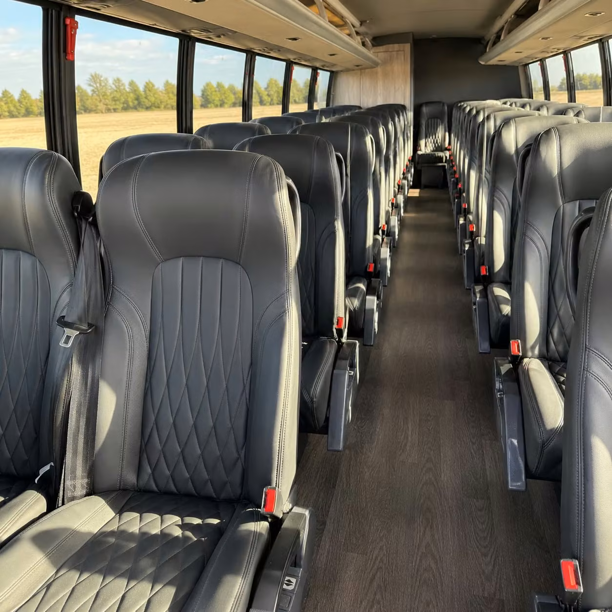 28 passenger minibus interior