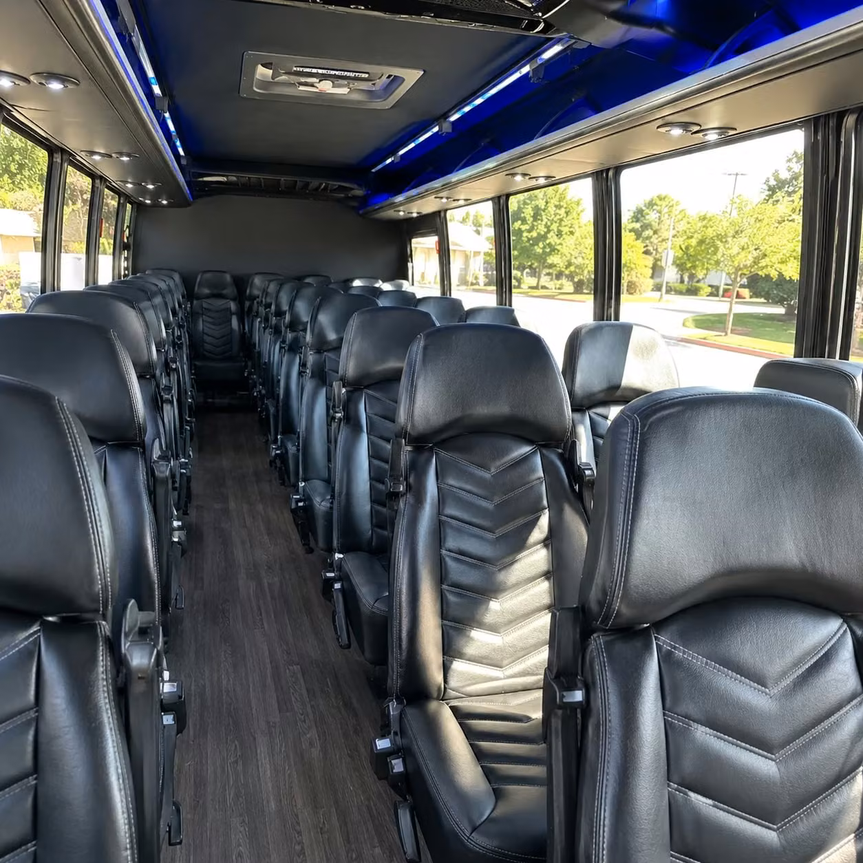 35 passenger minibus inside