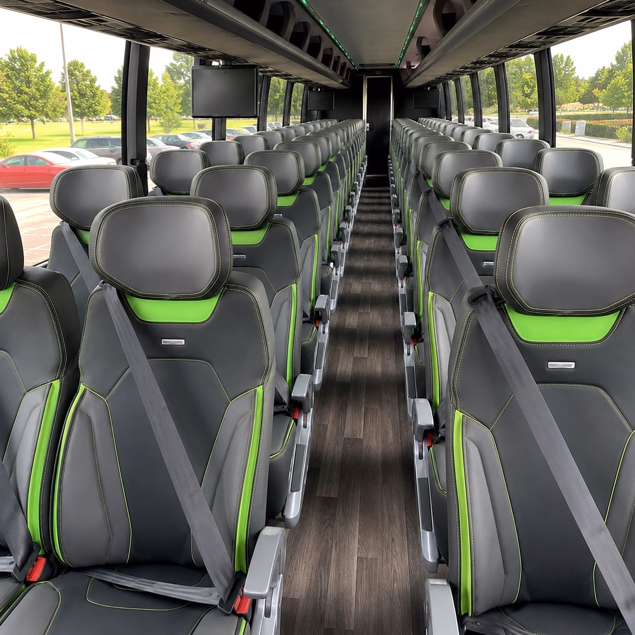 lewisville charter bus interior