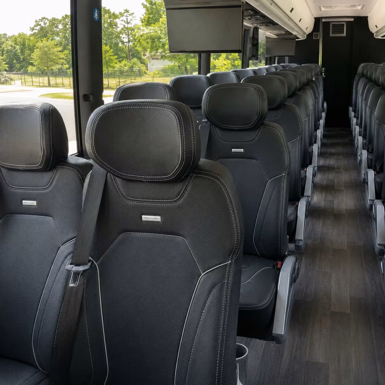 lewisville charter bus rental inside